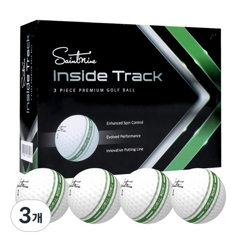 골프공 세인트나인 인사이드 트랙 골프공 3피스 INSIDE TRACK 화이트 최저가 할인 비교